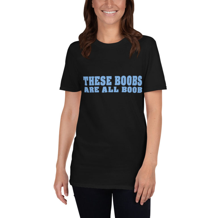 These Boobs Short Sleeve Unisex T Shirt Of Dice And Dens Merch Shop 